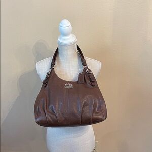 Coach Y2K Madison Maggie 16503 Chocolate Leather Shoulder Bag